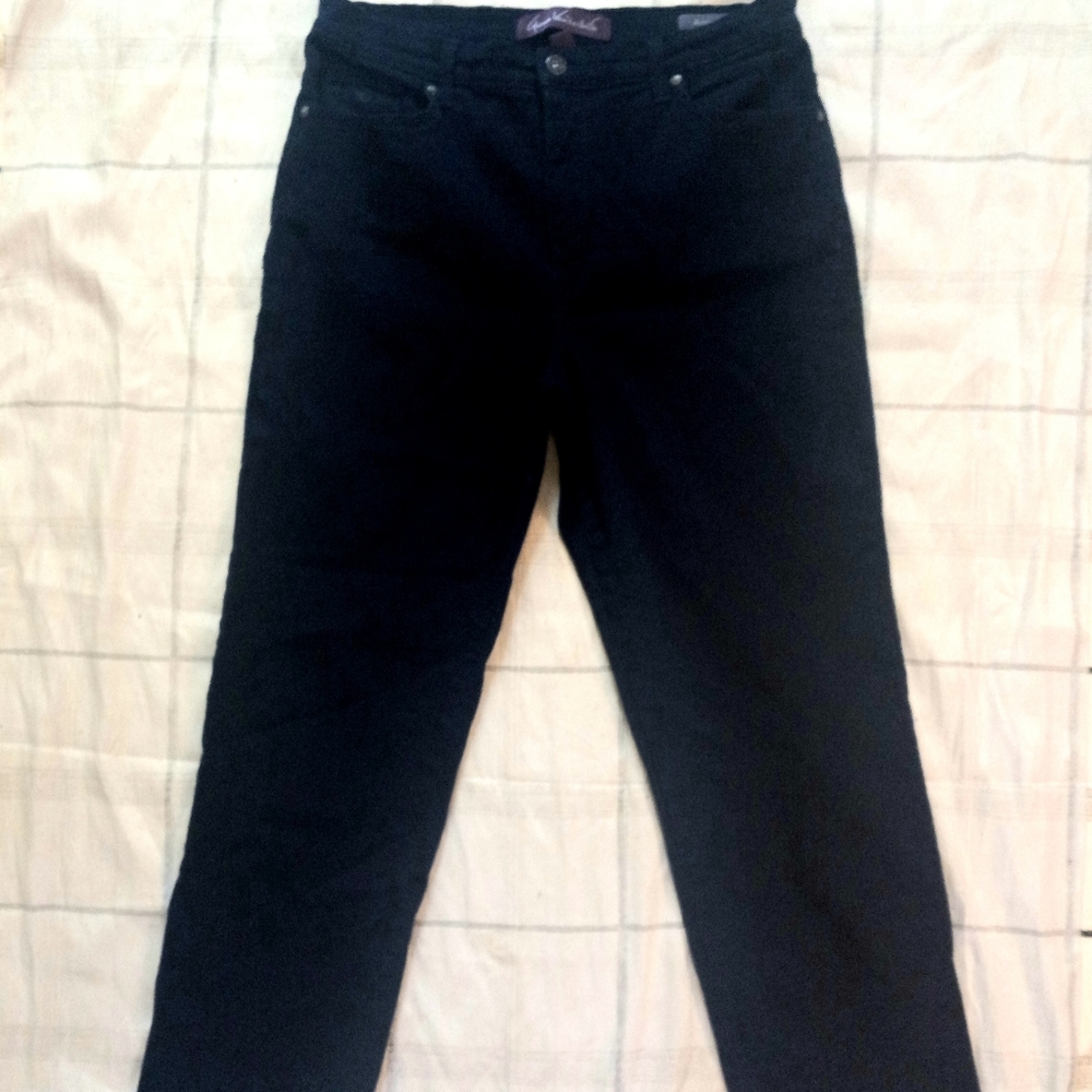 - Gloria Vanderbilt Jeans Women Size 12 Blue Dark Wash 5 Pockets Misses